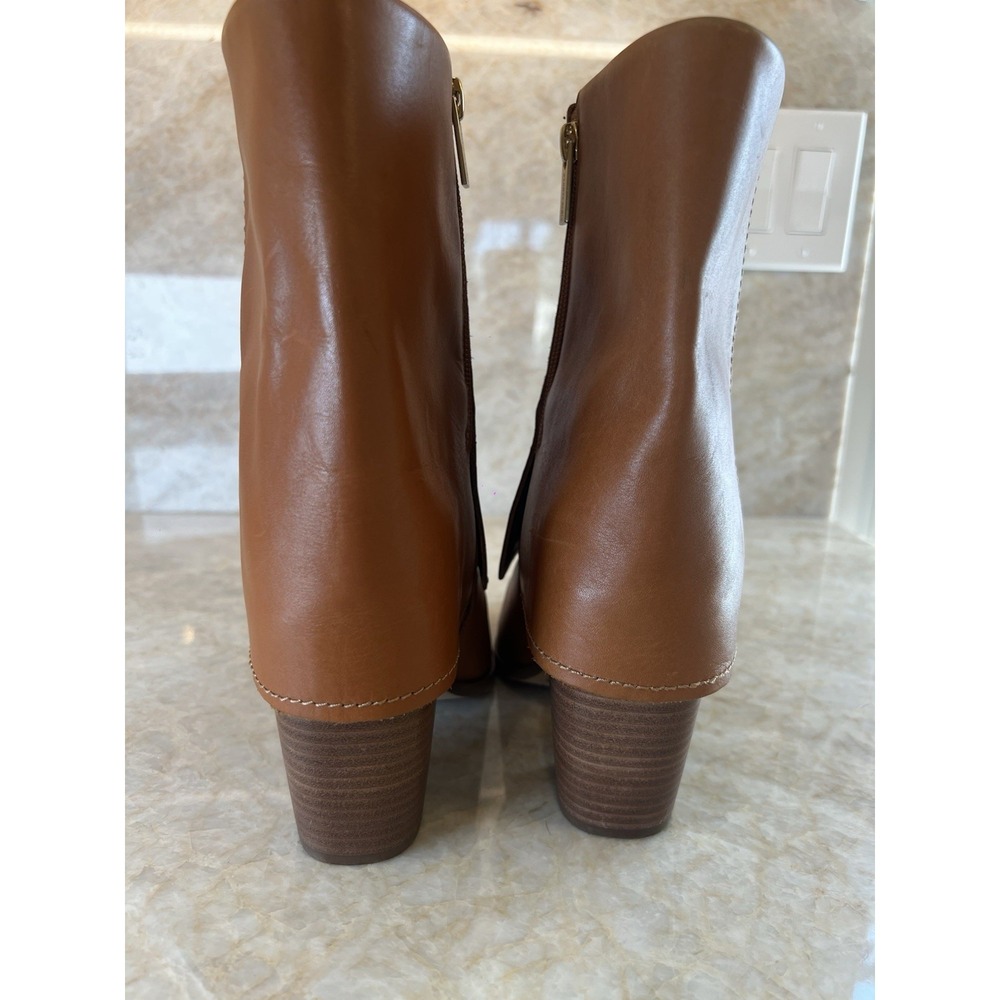 Vince Camuto Women's Alolison Mid-Calf Boot Caramel Brown Leather 7.5 - Picture 5 of 9